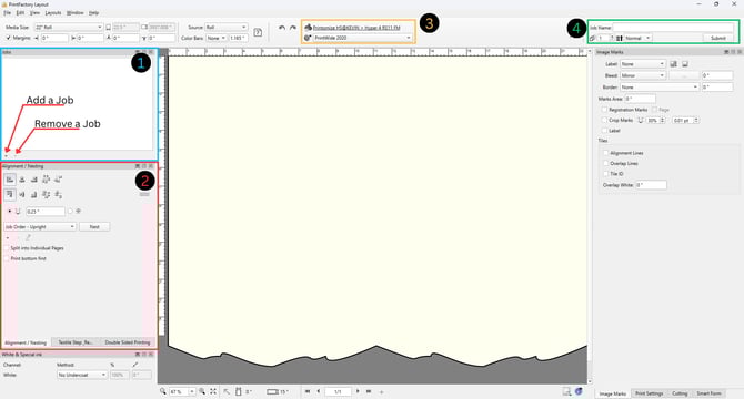 Layout Main Screen highlighted